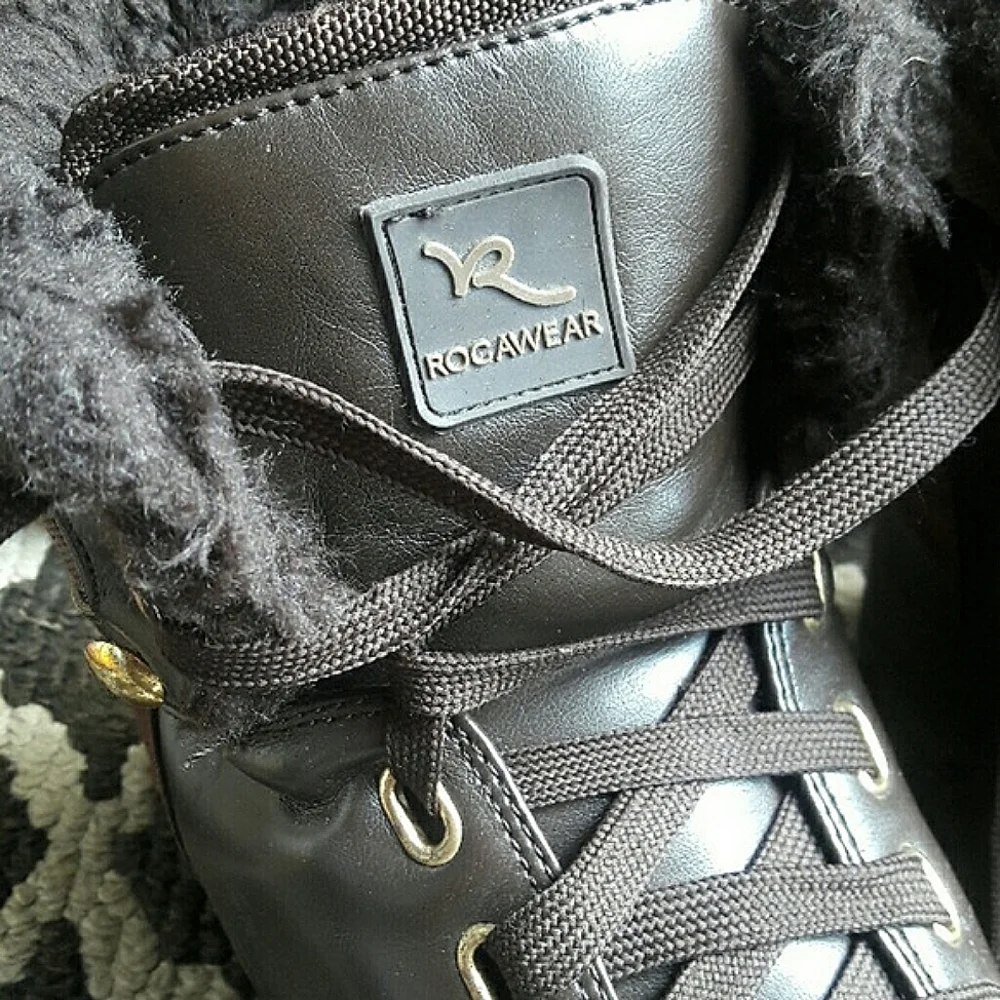 Rocawear Brown and Gold Winter Boots , size 8.5 - Picture 5 of 8